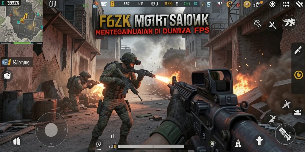 Screenshot menunjukkan aksi menegangkan dalam permainan FPS 369ZK.