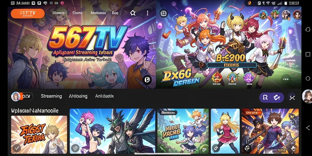 Screenshot gameplay Anime di 567TV menunjukkan kualitas tayangan yang luar biasa.