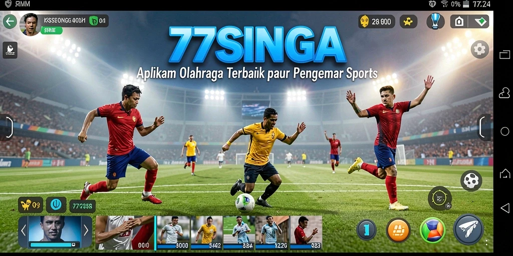 Tangkapan layar memperlihatkan gameplay seru di 77SINGA.