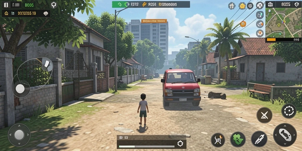 Tampilan gameplay <strong>8055</strong> yang memesona dan interaktif.