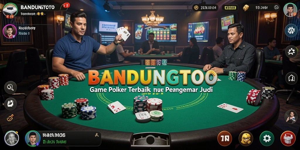 Tampilan gameplay Poker yang menarik dan mendebarkan di BANDUNGTOTO.