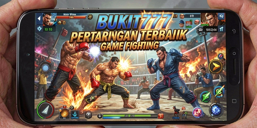 Tangkapan layar gameplay BUKIT777 menampilkan aksi pertarungan yang intens.