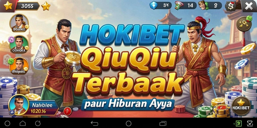Tampilan menarik dari gameplay QiuQiu HOKIBET.
