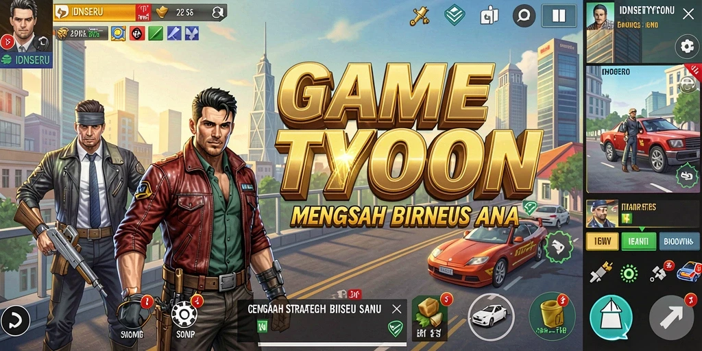 Tampilan gameplay Tycoon yang seru dan menantang di IDNSERU.