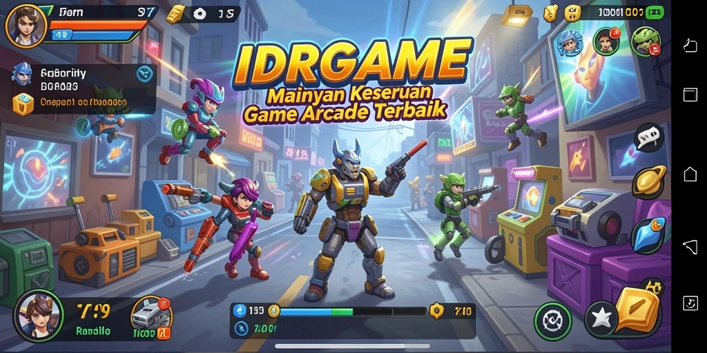 Gameplay seru dan menantang dari IDRGAME di layar ponsel.