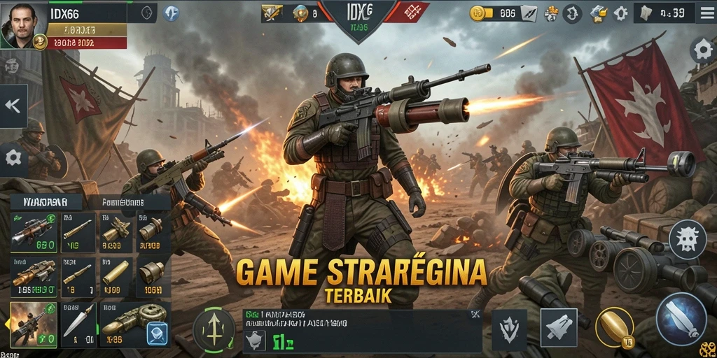 Tampilan gameplay menakjubkan dari IDX66 yang penuh strategi.