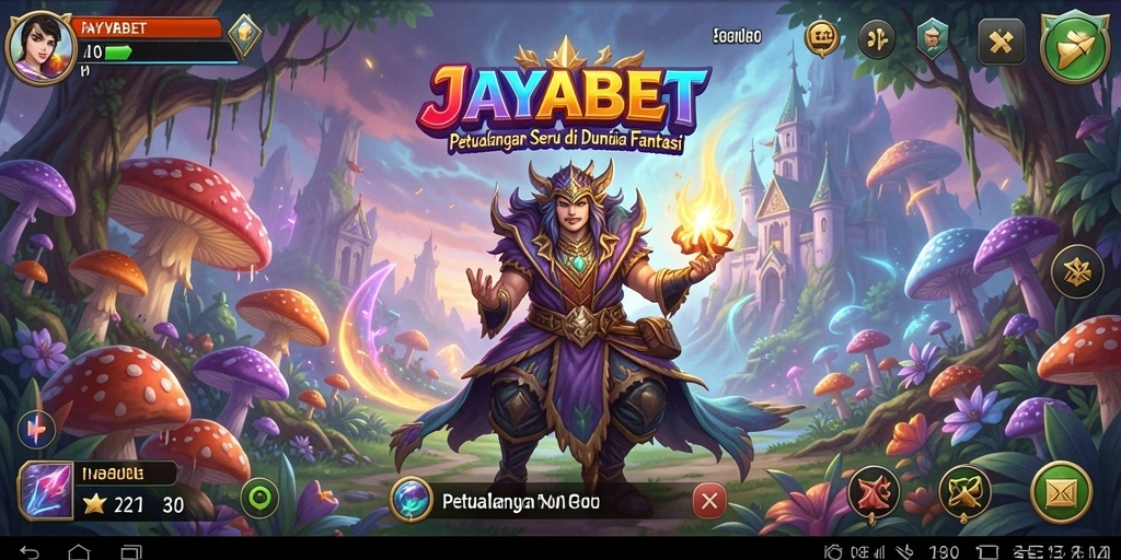 Tampilan gameplay JAYABET yang penuh petualangan dan aksi.