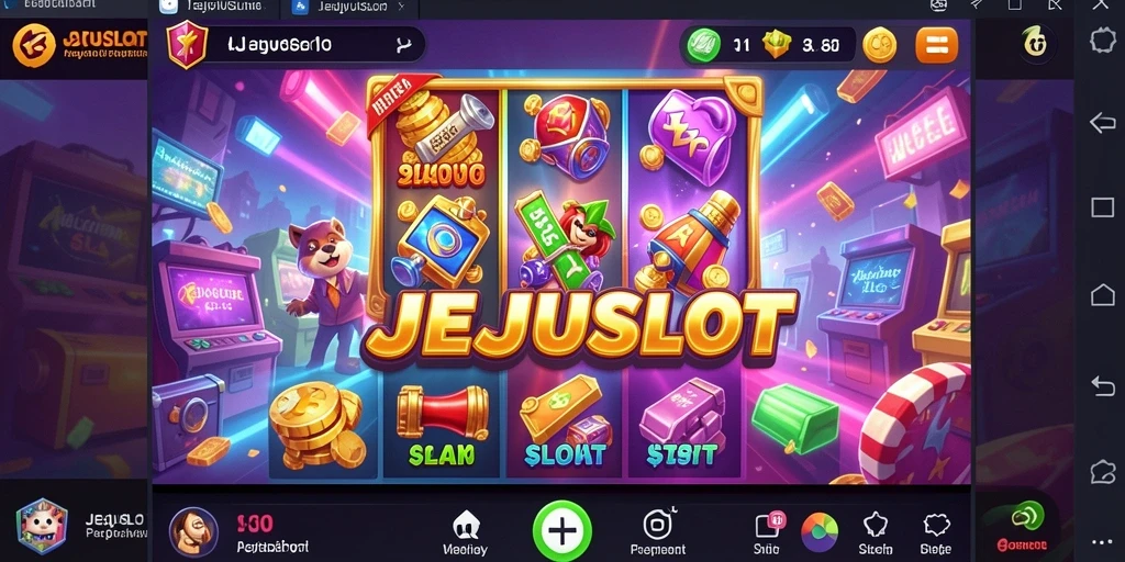 Tangkapan layar gameplay JEJUSLOT yang menampilkan mesin slot yang menarik.