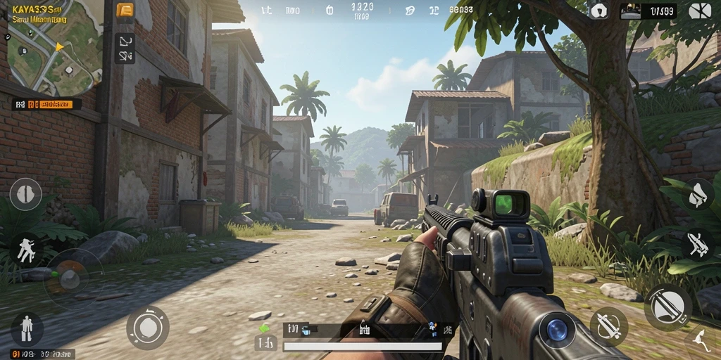 Tangkapan layar KAYA33 menampilkan aksi mendebarkan dalam game TPS.
