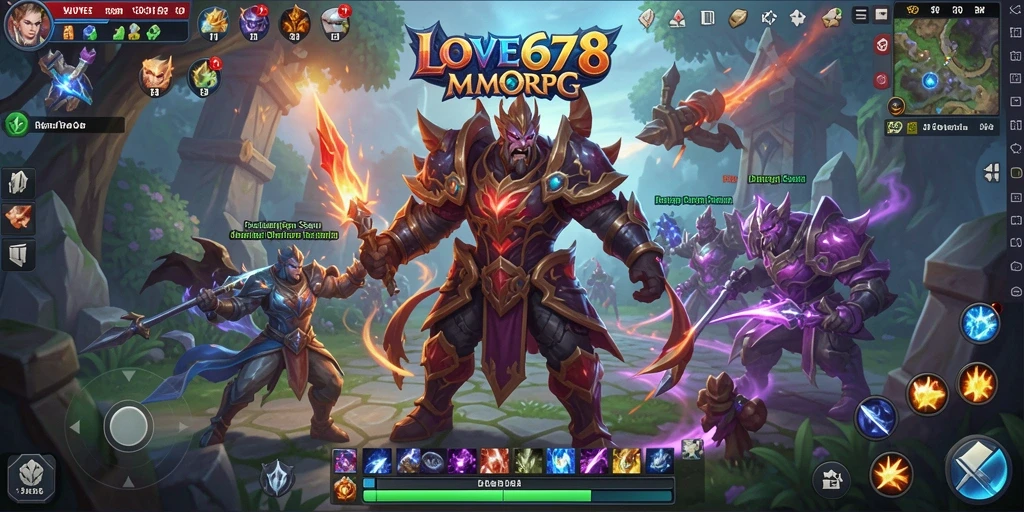 Screenshot gameplay LOVE678 menampilkan aksi mendebarkan dalam mode MMORPG.