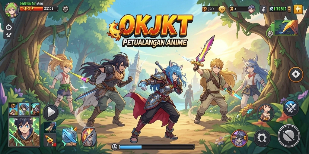 Gameplay menakjubkan dalam dunia Anime yang penuh warna.