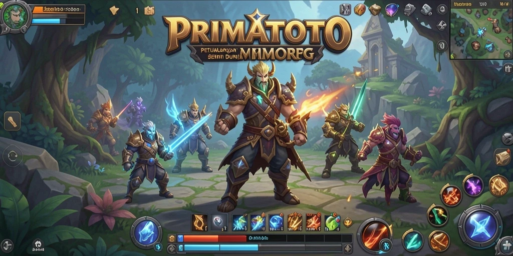 Screenshot menampilkan aksi seru dalam gameplay <strong>PRIMATOTO</strong> dengan karakter beraksi.