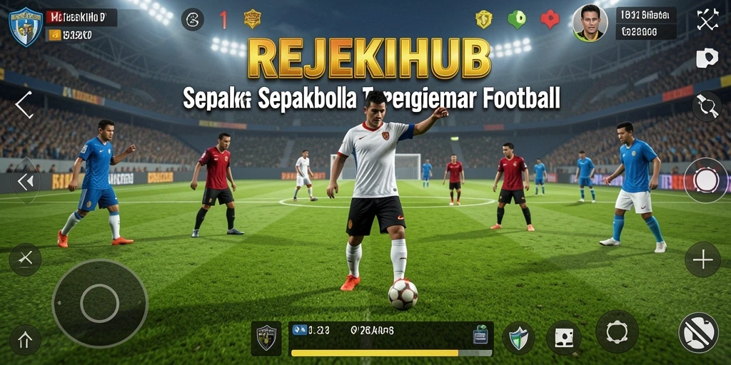 Tangkapan layar gameplay yang menunjukkan aksi mendebarkan di lapangan.