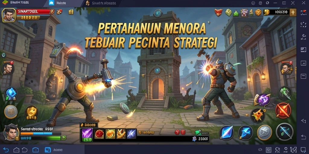Tampilan gameplay SINARTOGEL menara pertahanan yang menegangkan.