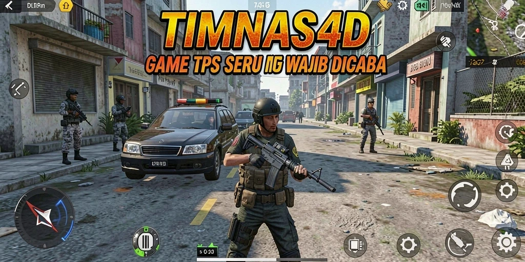 Tangkapan layar gameplay TIMNAS4D yang menampilkan aksi seru dalam TPS.