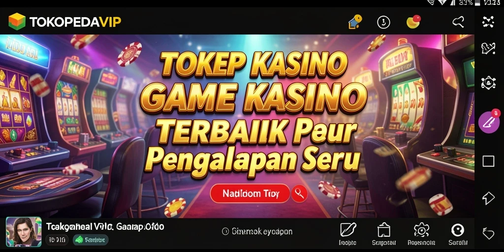 Tampilan gameplay seru di TOKOPEDIAVIP dengan variasi permainan Kasino.