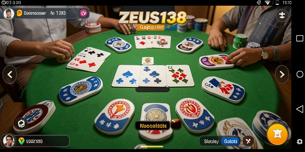 Tampilan gameplay <strong>ZEUS138</strong> yang seru dan interaktif dalam permainan Gaple.